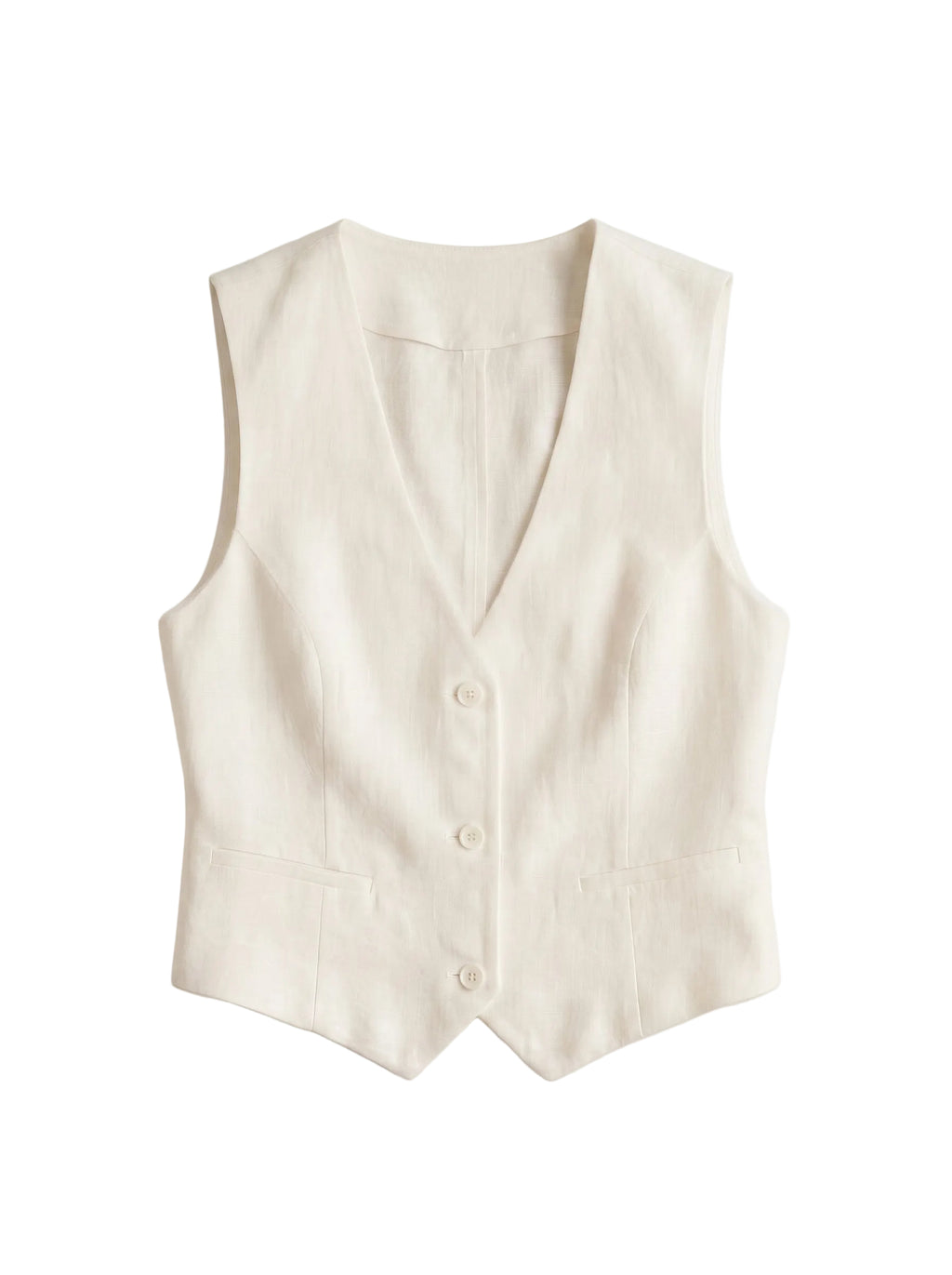 V Linen Vest