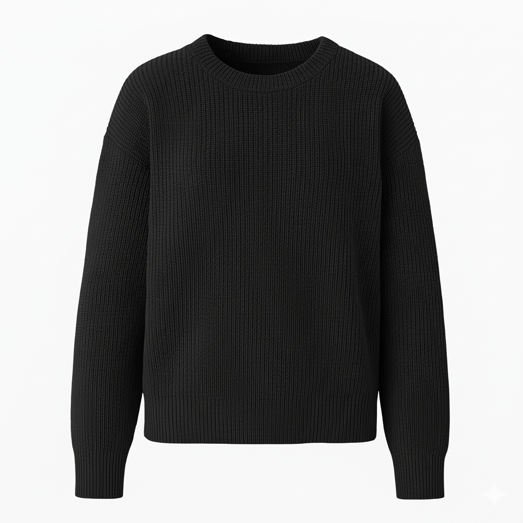Black Knit Pullover