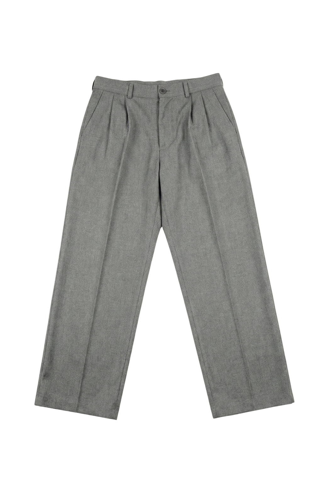 Grey Pleated Pants