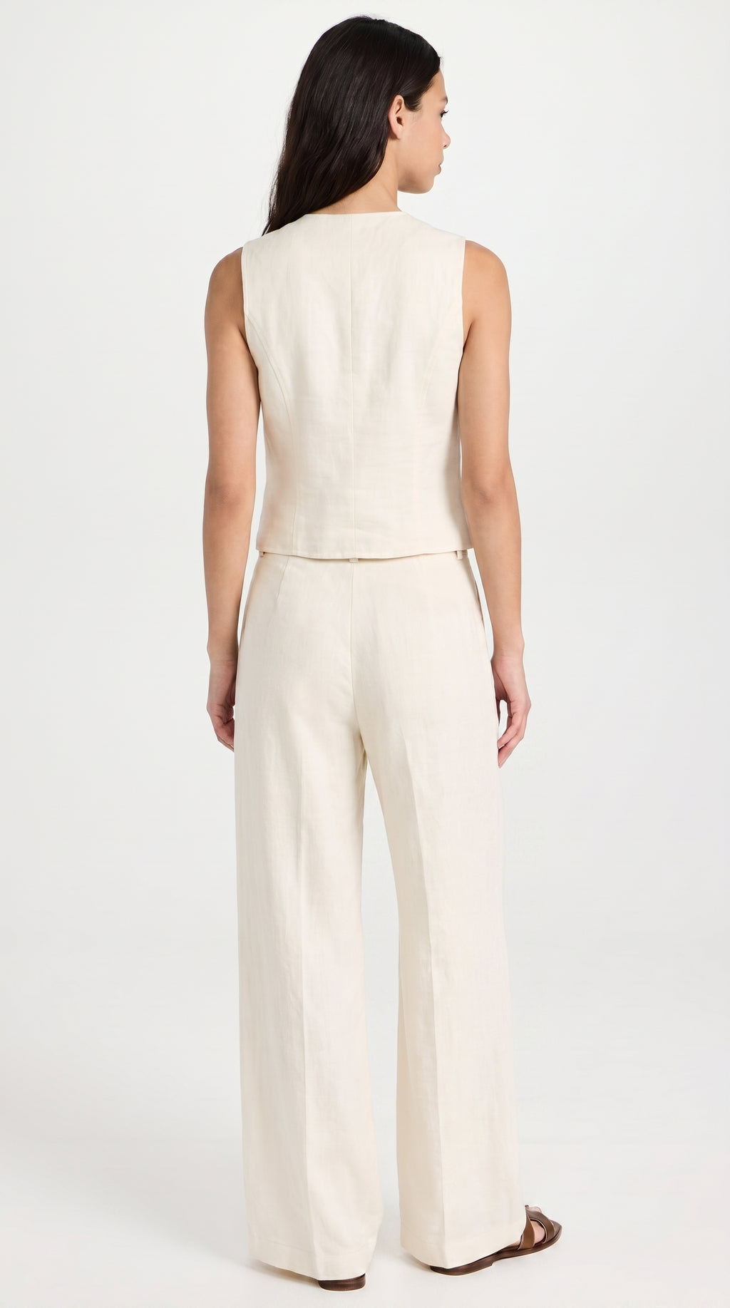 V Linen Vest
