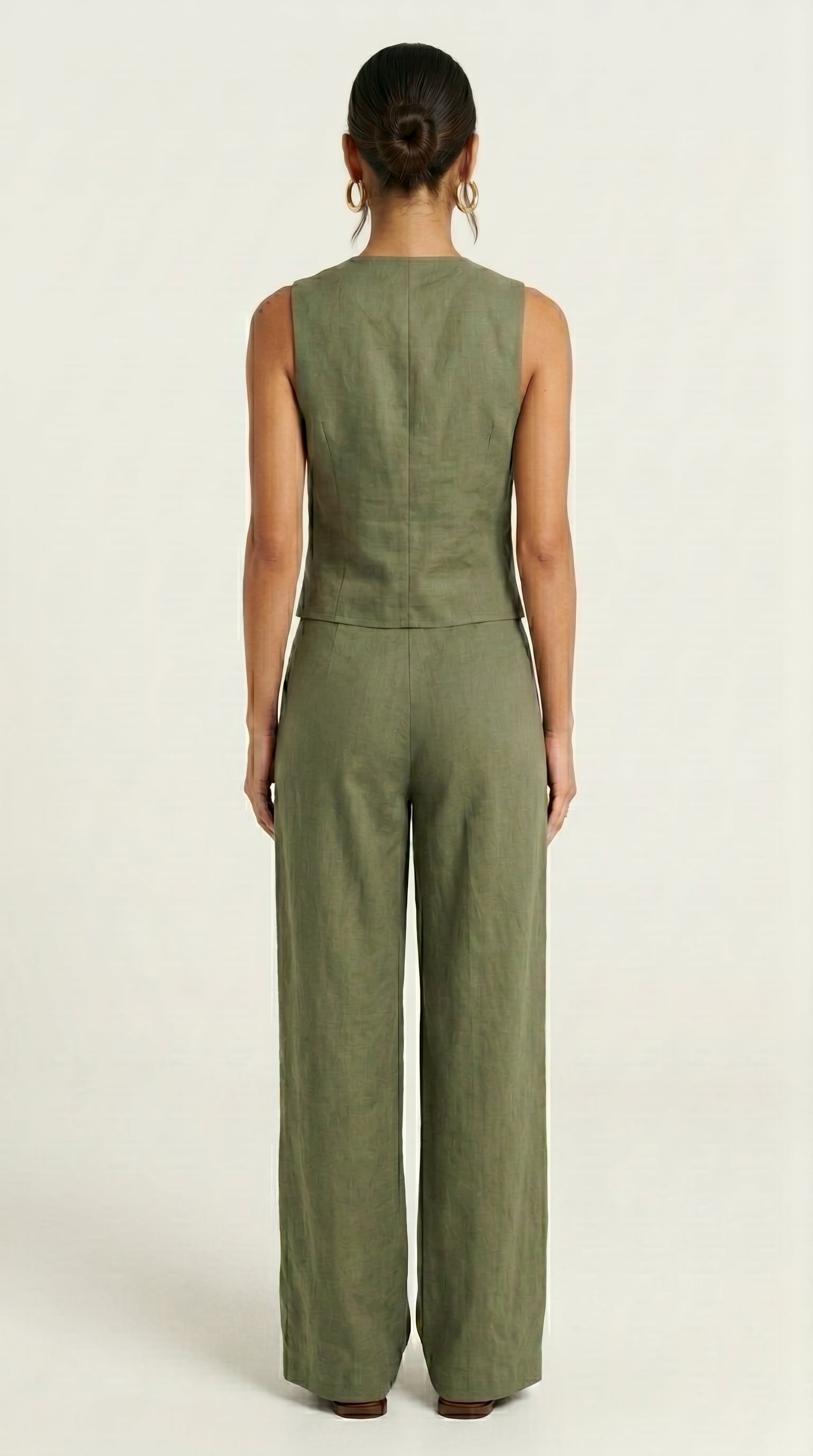 Wide Leg Linen Pants