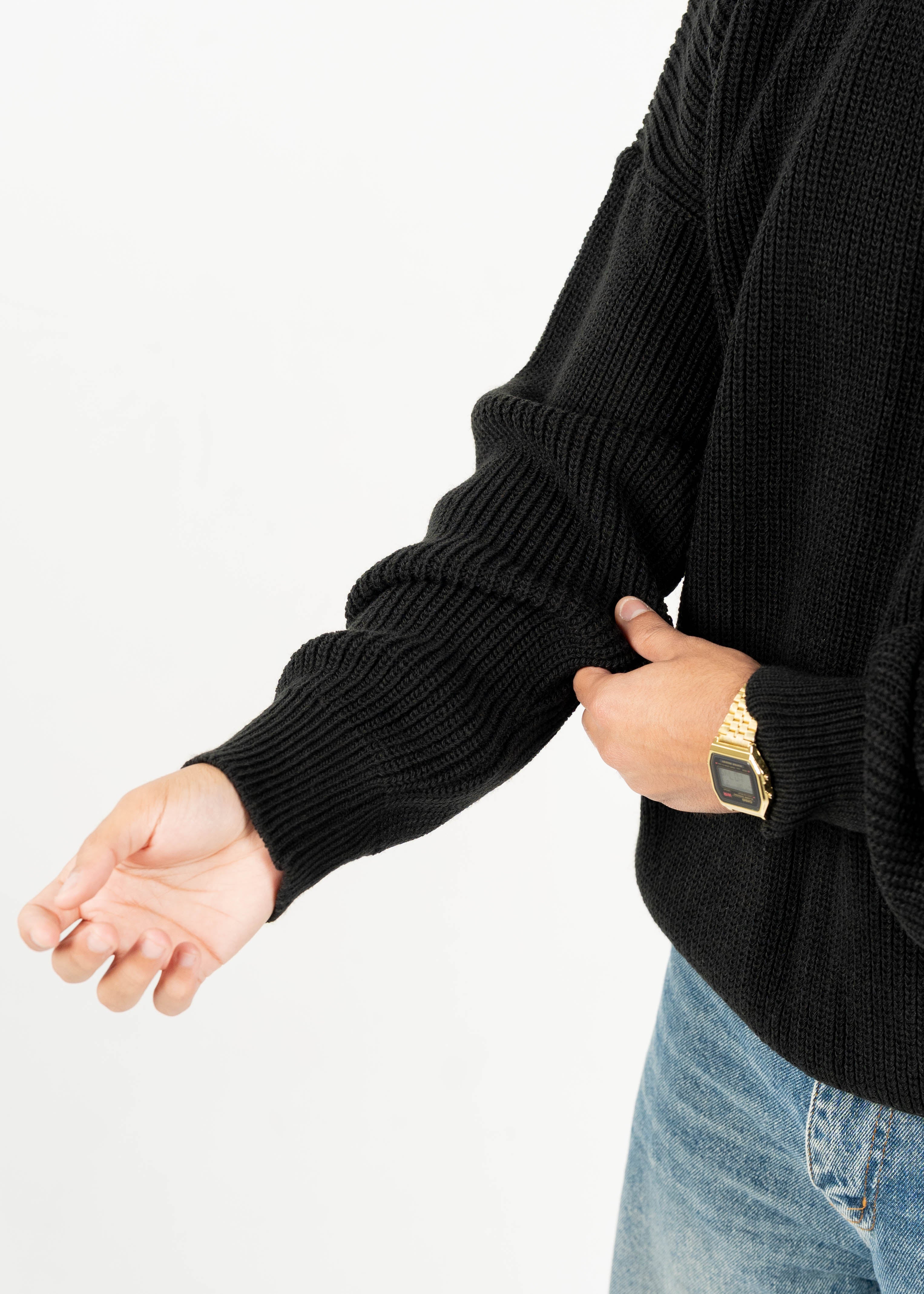 Black Knit Pullover